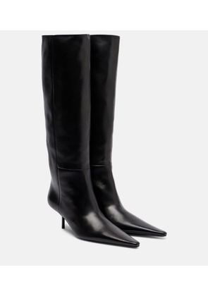 Saint Laurent Victoire 55 leather knee-high boots