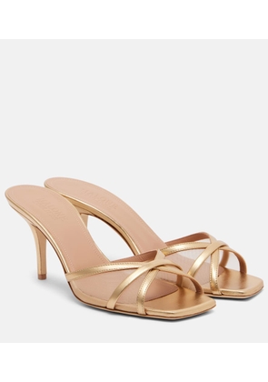 Malone Souliers Perla 70 leather and mesh mules
