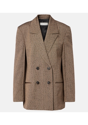 Rohe Herringbone wool-blend blazer