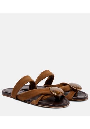 Christopher Esber Doma embellished suede sandals