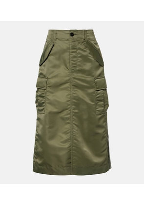 Sacai Pleated midi skirt