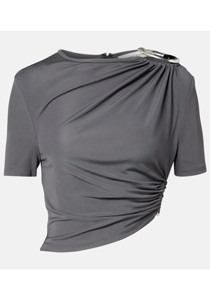 Christopher Esber Orica embellished jersey top