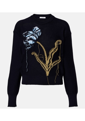 Erdem Intarsia wool and cotton sweater