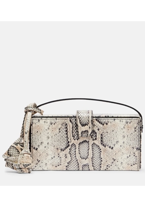 Magda Butrym Apolonia snake-effect leather clutch