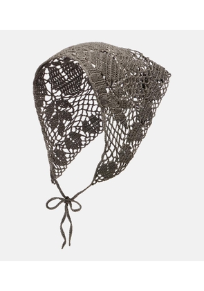 Magda Butrym Crochet cotton scarf
