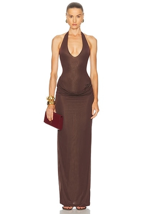 Maygel Coronel Conto Dress in Wood - Brown. Size all.