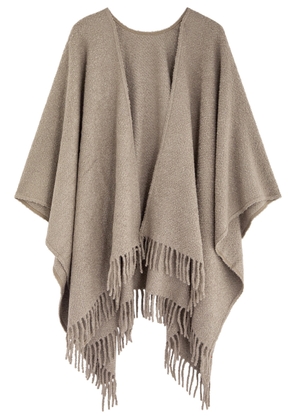 Eileen Fisher Bouclé Alpaca-blend Shawl - Taupe - One Size