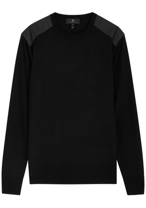 Belstaff Kerrigan Logo Wool Jumper - Black - S