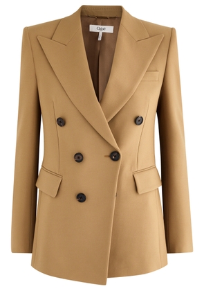 Chloe Double-breasted Wool Blazer - Beige - 36 (UK8 / S)
