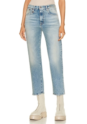R13 Shelley Slim Pant in Jasper Stretch - Denim-Light. Size 25 (also in ).