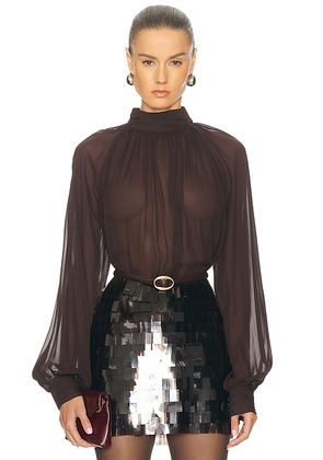 NICHOLAS Solene Top in Cacao - Chocolate. Size 4 (also in ).