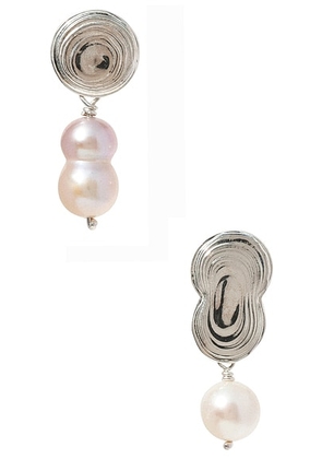 Leigh Miller Dew Drop Earrings in Sterling Silver - Metallic Silver. Size all.