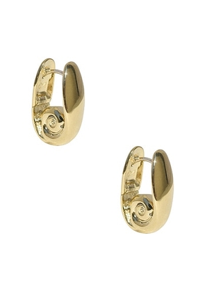 Leigh Miller Lucia Hoop Earrings in Brass - Metallic Gold. Size all.