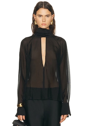 L'Academie by Marianna Aiden Top in Black - Black. Size L (also in M, S, XL, XS, XXS).