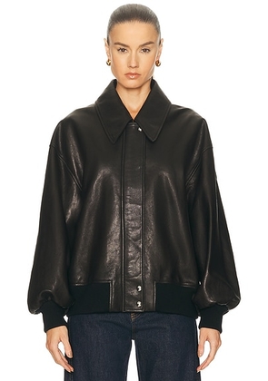 KHAITE Shelman Jacket in Black - Black. Size M (also in ).