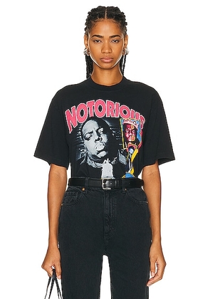 SIXTHREESEVEN Six Three Seven Notorious B.I.G. T-Shirt in Black - Black. Size XS (also in ).