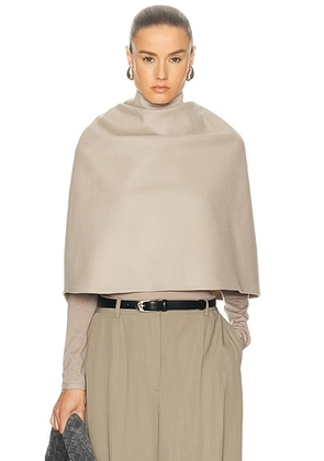 Karen Arcanjo Hima Cape in Cream - Cream. Size all.