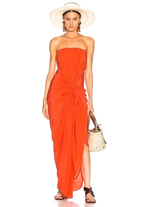 SILVIA TCHERASSI for FWRD Kokama Dress in Red Orange - Orange. Size XS (also in ).