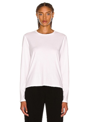 The Row Sherman T-Shirt in Bright White - White. Size M (also in S, XL).