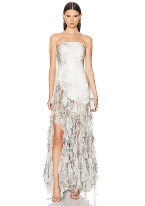 Retrofete Verena Dress in Vintage Snake - Tan. Size M (also in ).