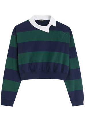 A.W.A.K.E Mode Striped Cotton Cropped top - Stripe - S (UK8-10 / S)