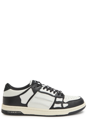 Amiri Skel Panelled Leather Sneakers - Black And White - 42 (IT42 / UK8)