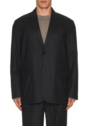 SATURDAYS NYC Wool Saxony Tailored Jacket in Charcoal - Grey. Size M (also in ).