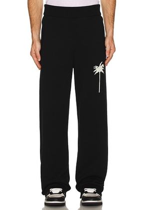 Palm Angels Palms Knit Pants in Black - Black. Size S (also in ).