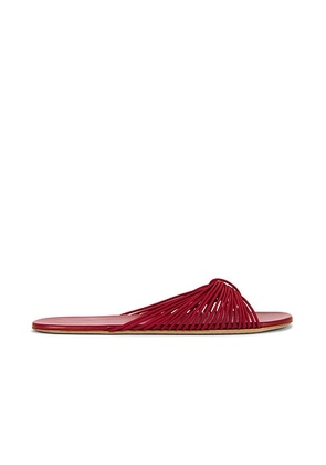 The Row Sara Thong Slide in Laquer Red - Red. Size 37.5 (also in ).