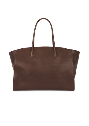 The Row Marlo 17 Bag in Deep Brown Ans - Chocolate. Size all.