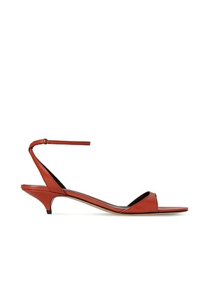 The Row Vika Sandal in Orange Red - Orange. Size 38 (also in 38.5).