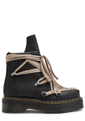 Rick Owens X Dr. Martens Megalace Quad Leather Boots - Black - 43 (IT43 / UK9)