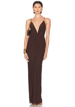 Ronny Kobo Anya Dress in Basalt - Chocolate. Size L (also in ).