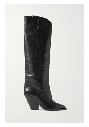 Isabel Marant - Lomero Leather Knee Boots - Black - FR36,FR37,FR38,FR39,FR40,FR41