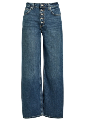 Free People Nia Wide-leg Boyfriend Denim Jeans - Light Blue - 27 (W27 / UK8-10 / S)