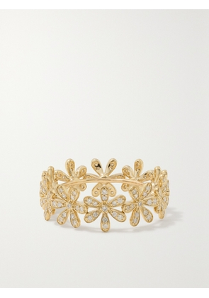 Sydney Evan - Daisy Eternity 14-karat Gold Diamond Ring - 6,7