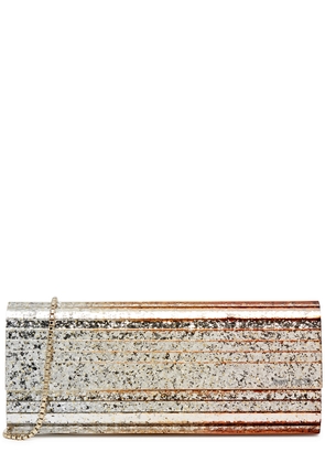 Jimmy Choo Sweetie Glittered Acrylic Clutch - Gold - One Size