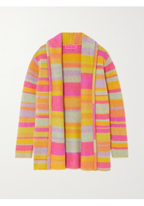The Elder Statesman - Striped Cashmere Cardigan - Orange - xx small,x small,small,medium,large