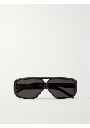 SAINT LAURENT EYEWEAR - Ysl Aviator-style Acetate Sunglasses - Black - One size
