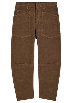 Nili Lotan Shon Barrel-leg Corduroy Trousers - Brown - 2 (UK6 / XS)