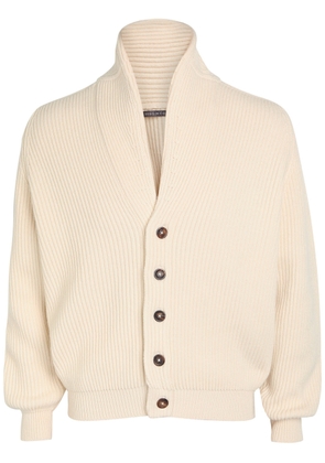 Begg X CO Andrew Knit Cashmere and Cotton-blend Cardigan - Taupe - L