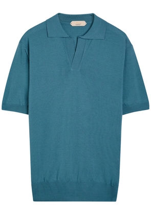 Aurélien Merino Wool Polo Shirt - Light Green - L