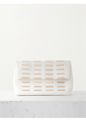 Gabriela Hearst - Phoebe Embellished Leather Clutch - White - One size