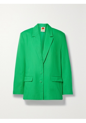 Farm Rio - Lyocell And Cotton-blend Blazer - Green - xx small,x small,small,medium,large,x large