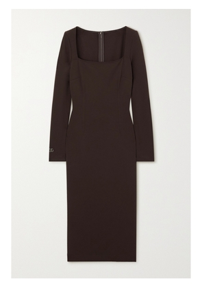 Dolce & Gabbana - Stretch-jersey Midi Dress - Brown - IT36,IT38,IT40,IT42,IT44,IT46,IT48,IT50