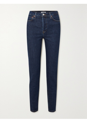 RE/DONE - High-rise Skinny Jeans - Blue - 23,24,25,26,27,28,29,30