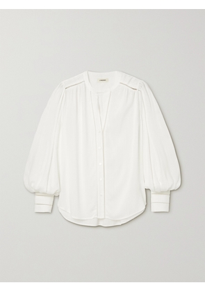 L'AGENCE - Kiera Woven Blouse - White - x small,small,medium,large