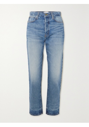 FRAME - + Net Sustain Le Mec Cropped High-rise Straight-leg Jeans - Blue - 23,24,25,26,27,28,29,30,31,32,33,34