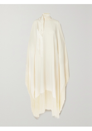 Taller Marmo - + Net Sustain Mrs Ross Fringed Crepe Kaftan - Ivory - One size