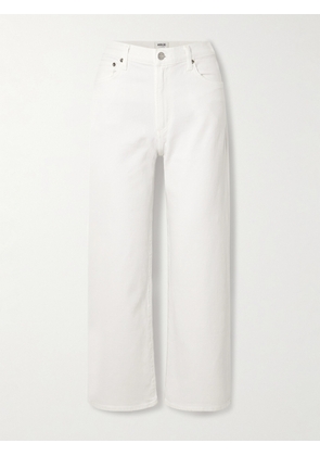 AGOLDE - Harper Cropped Mid-rise Wide-leg Jeans - White - 23,24,25,26,27,28,29,30,31,32